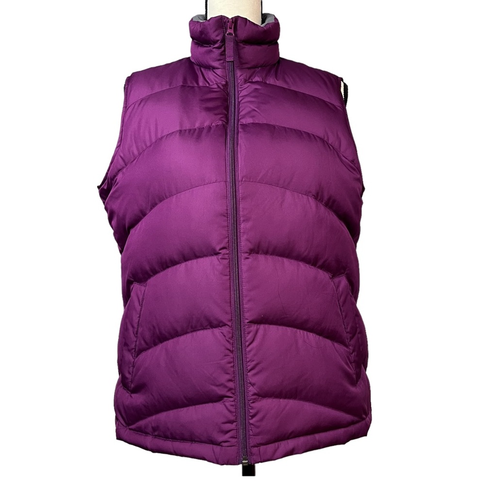Lands' End Purple Puffer Vest